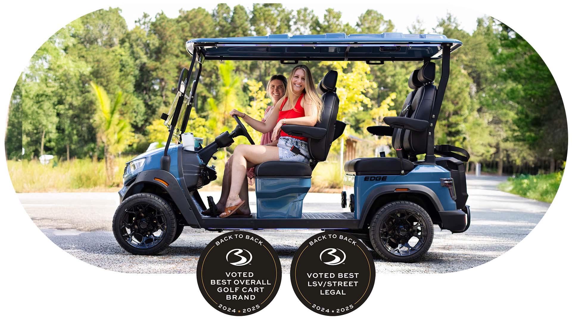 sivo four seater forward facing voted best golf cart